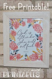 Beautiful Free Printable Bible Verse Poster for Psalm 46:5 - With ...
