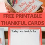 Free Printable Thankful Cards Activity for the Family - With Printables
